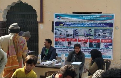  A Free Health camp organised by Tulip Hospital at village Purkhas, Sonepat